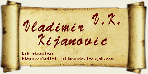 Vladimir Kijanović vizit kartica